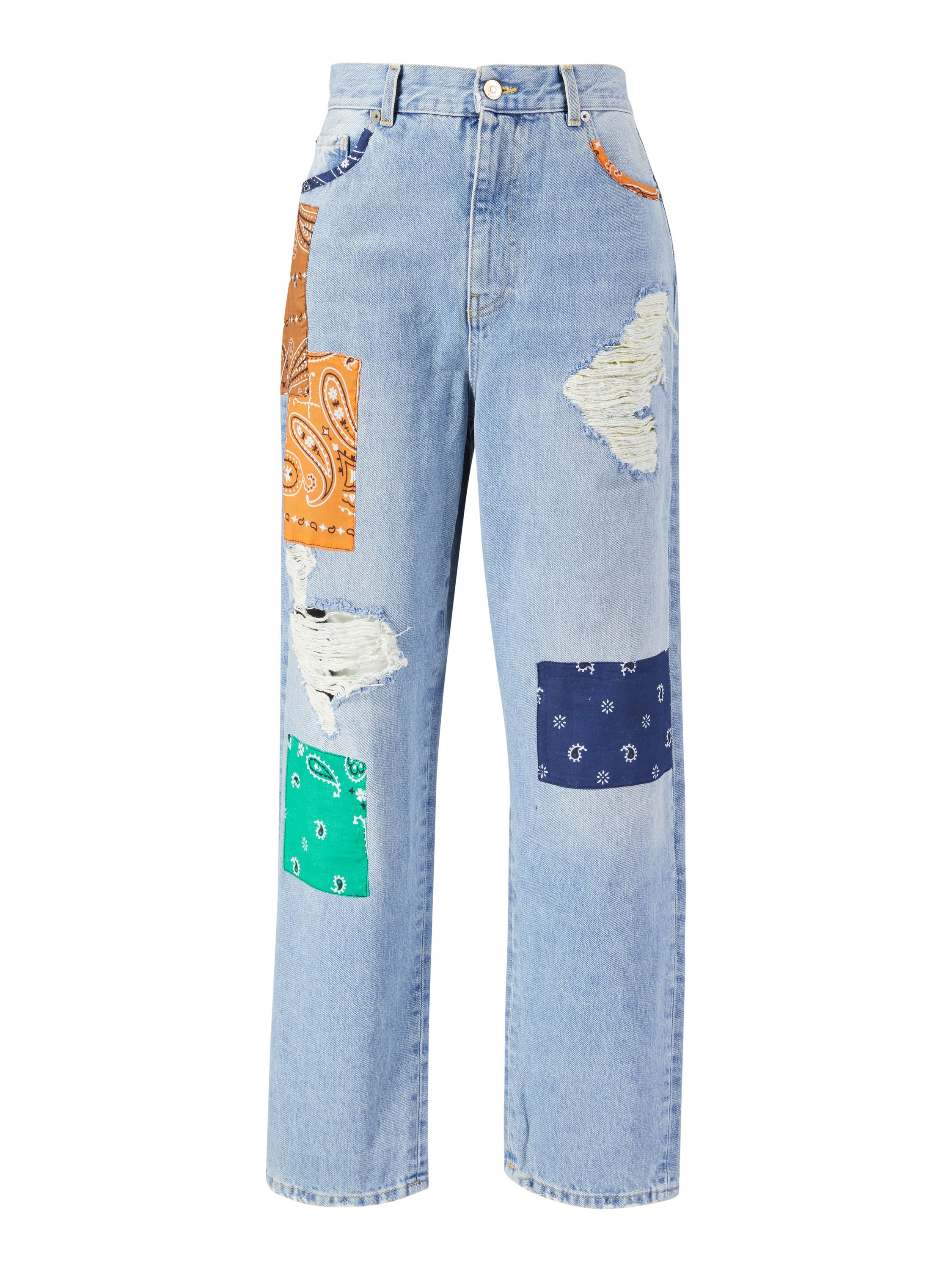 ALANUI Alanui Striaght-Leg Jeans 'California Patchwork' Multi