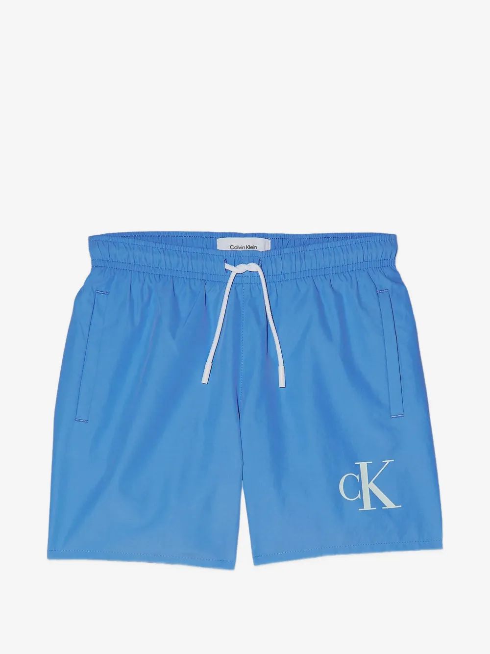 Calvin Klein Kids 로고 프린트 수영 반바지