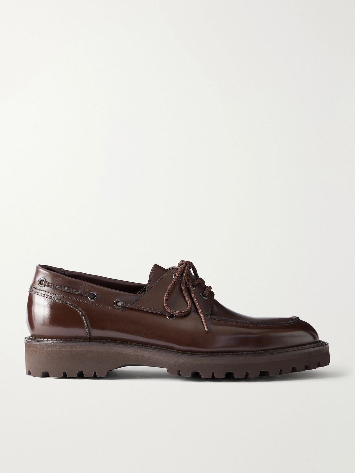 JOHN LOBB 타이드 가죽 보트 슈즈