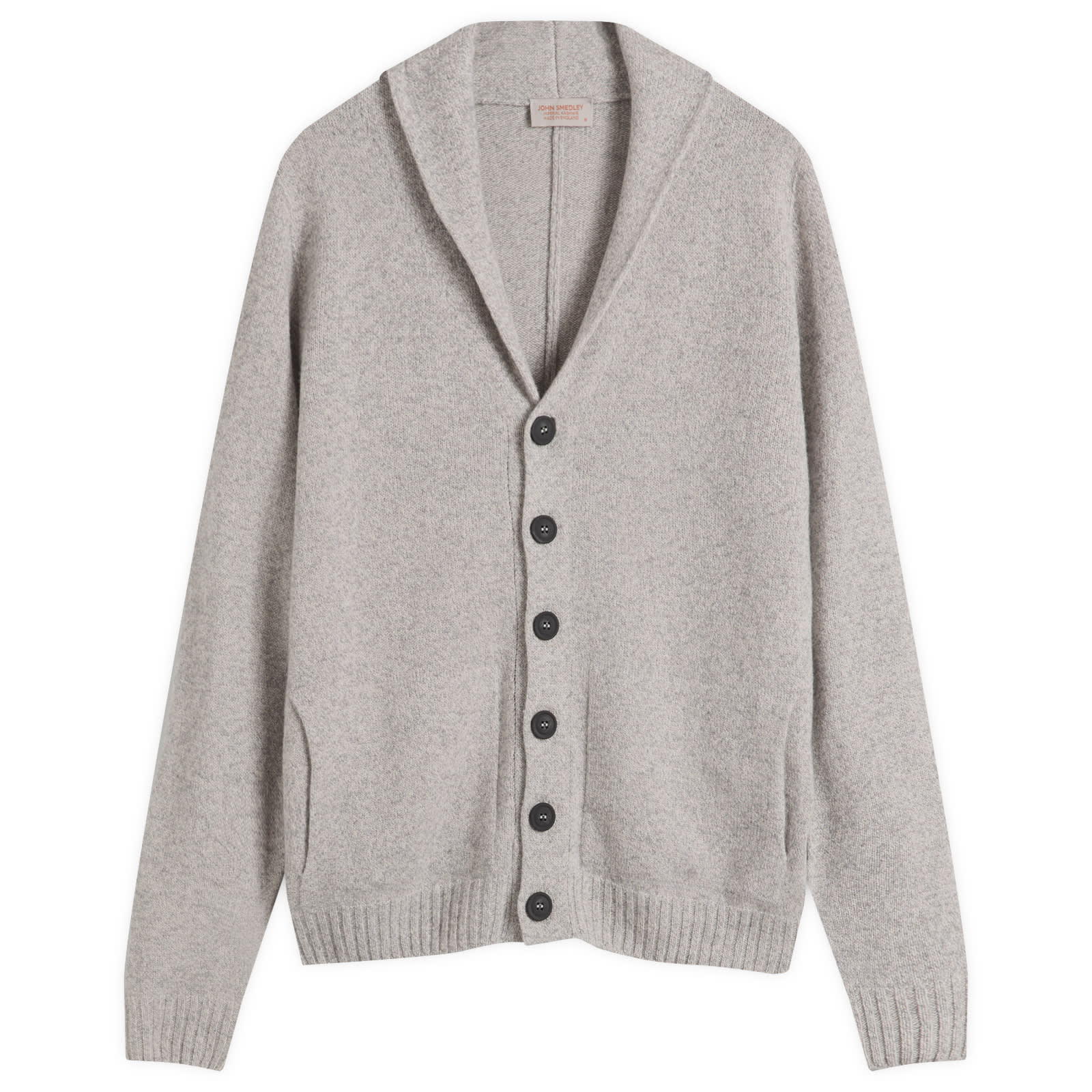 JOHN SMEDLEY 록포드 캐시미어 숄 칼라 가디건