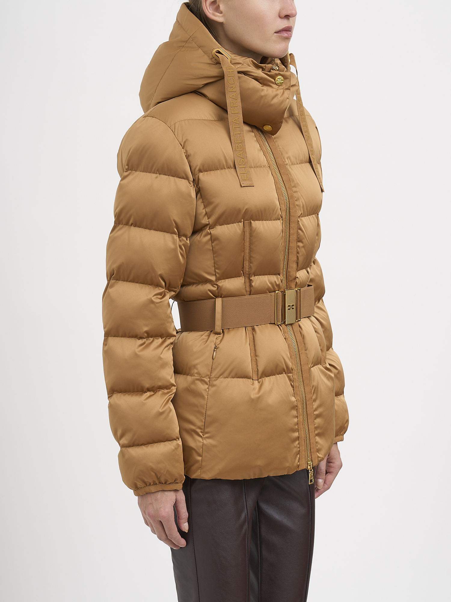 ELISABETTA FRANCHI 세일 패브릭 퍼프 자켓