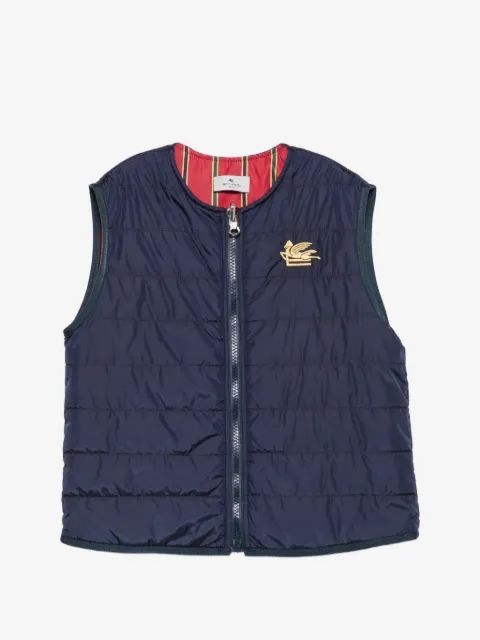 ETRO KIDS 페가소 자수 퀼팅 조끼