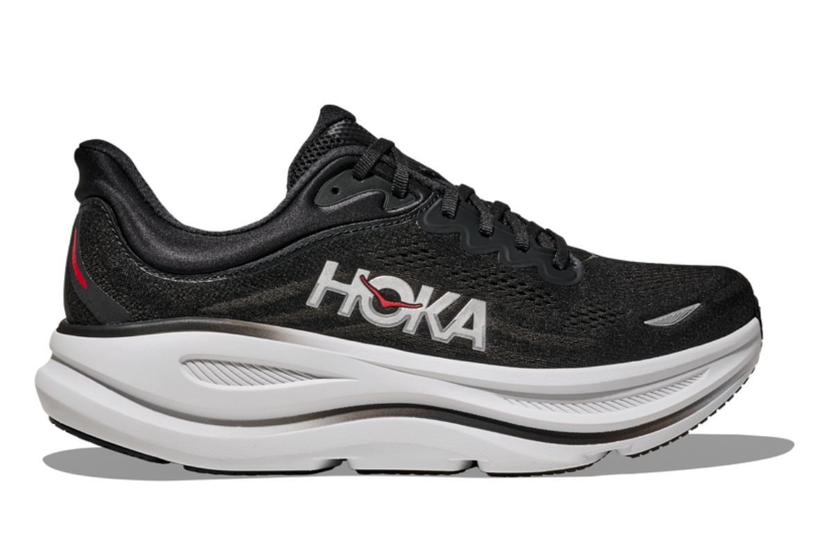 Hoka One One 남성 본디 9 블랙 버밀리온