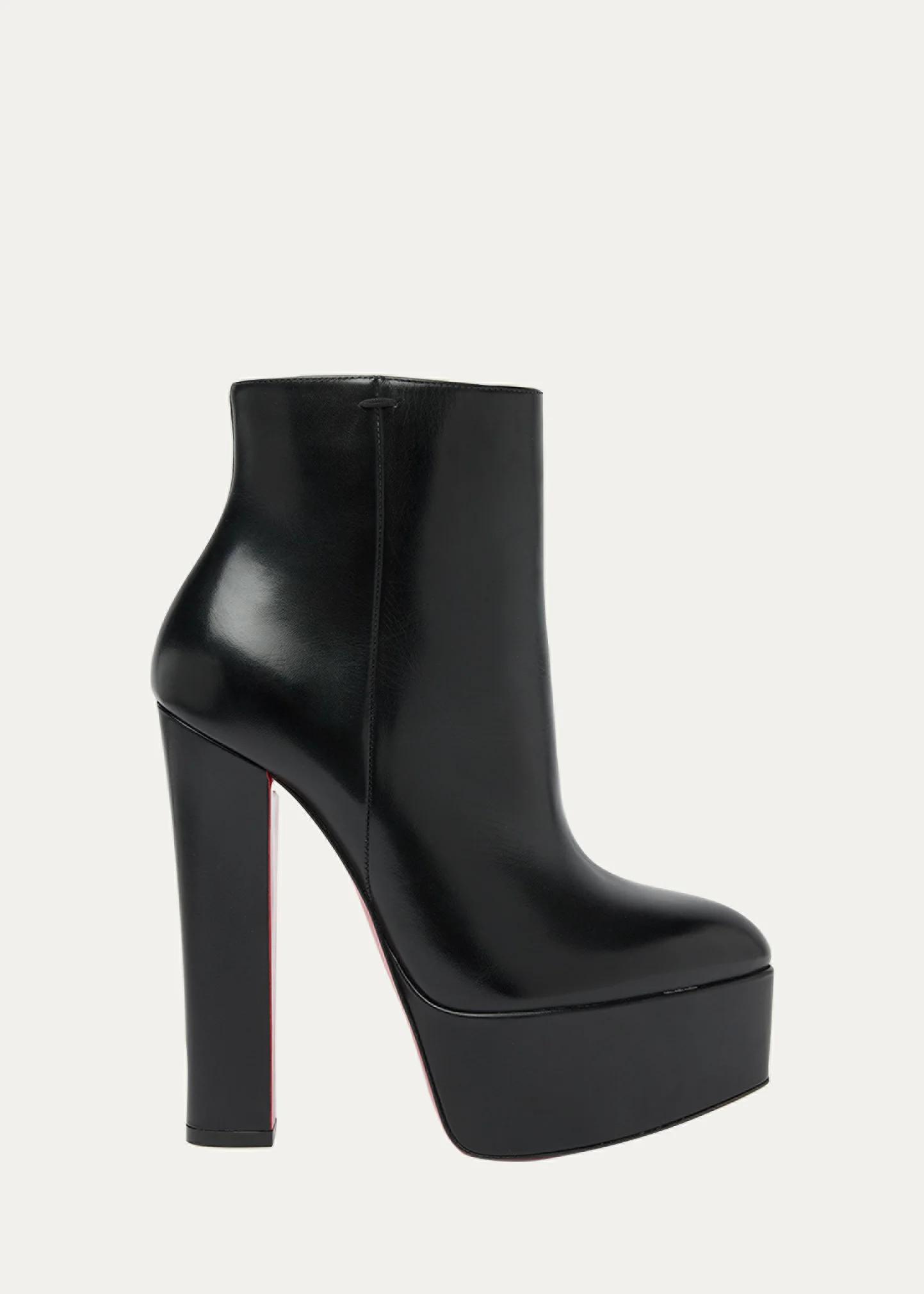 CHRISTIAN LOUBOUTIN 150mm 제나 가죽 플랫폼 부티