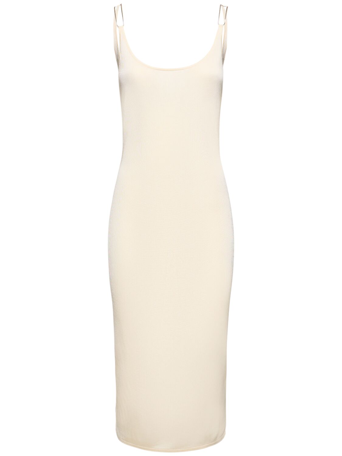 DION LEE 더블 와이어 니트 롱 드레스