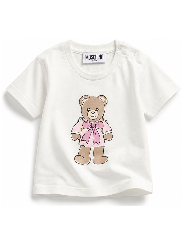 Moschino Kids 테디베어 프린트 크루넥 티셔츠