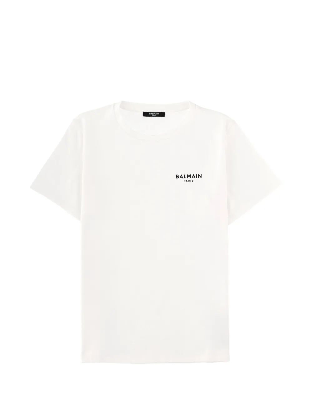Balmain Kids 로고 프린트 면 티셔츠