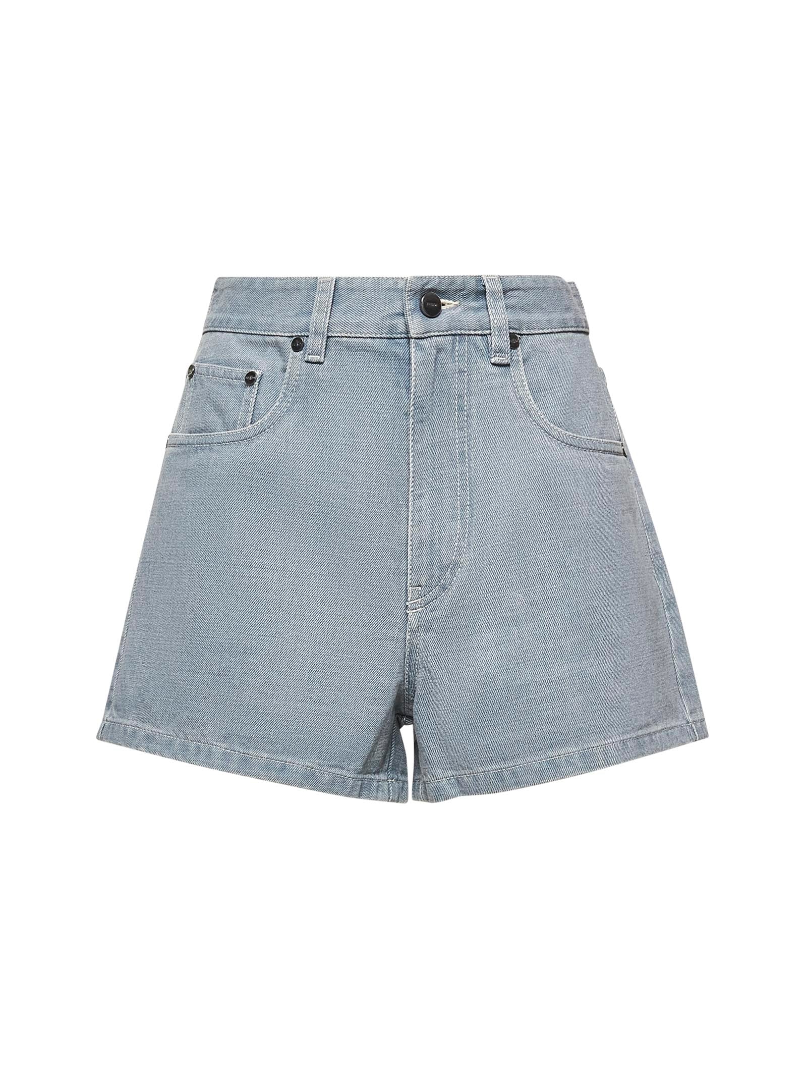 라이트 블루 데님 반바지 FLP861ASMBF1RX3 | FENDI | 페칭 FETCHING