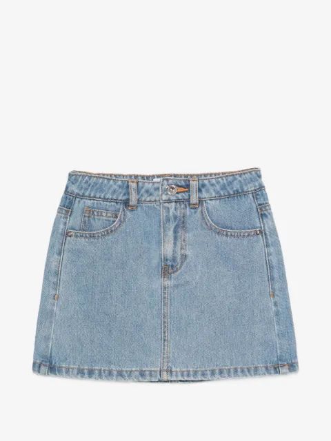 Moschino Kids 로고 데님 스커트