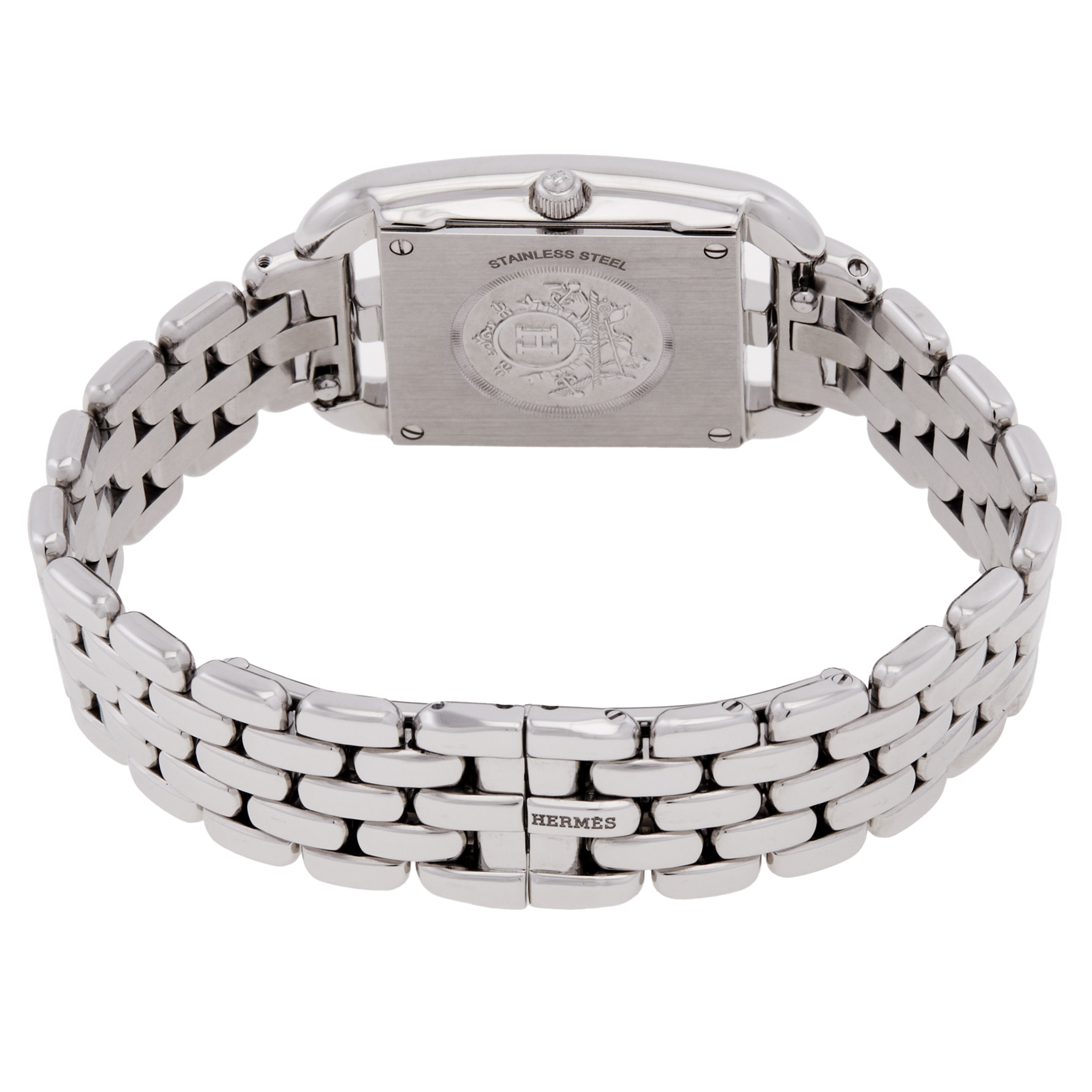 HERMES 케이프 코드 스몰 모델 쿼츠 핑크 다이얼 여성 시계 059605WW00