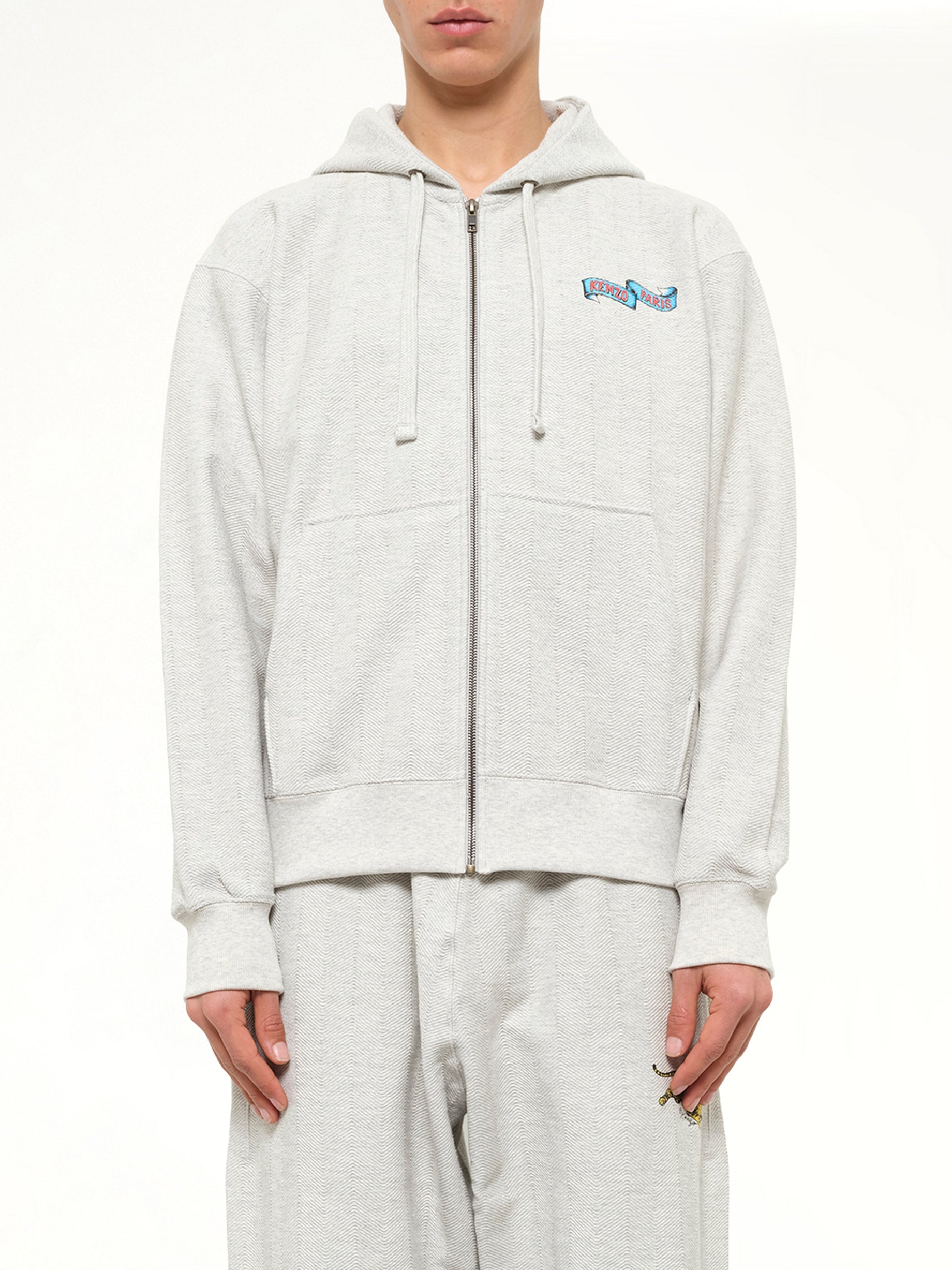 KENZO 켄조 점핑 타이거 클래식 집업 후드