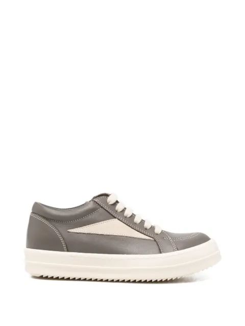 Rick Owens Kids 가죽 대조 패널 스니커즈