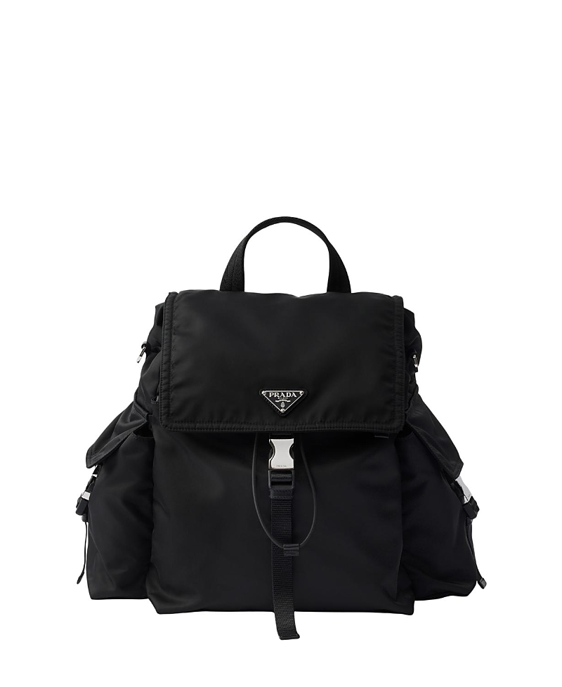 PRADA 익스플로어 리사이클 나일론 가죽 백팩