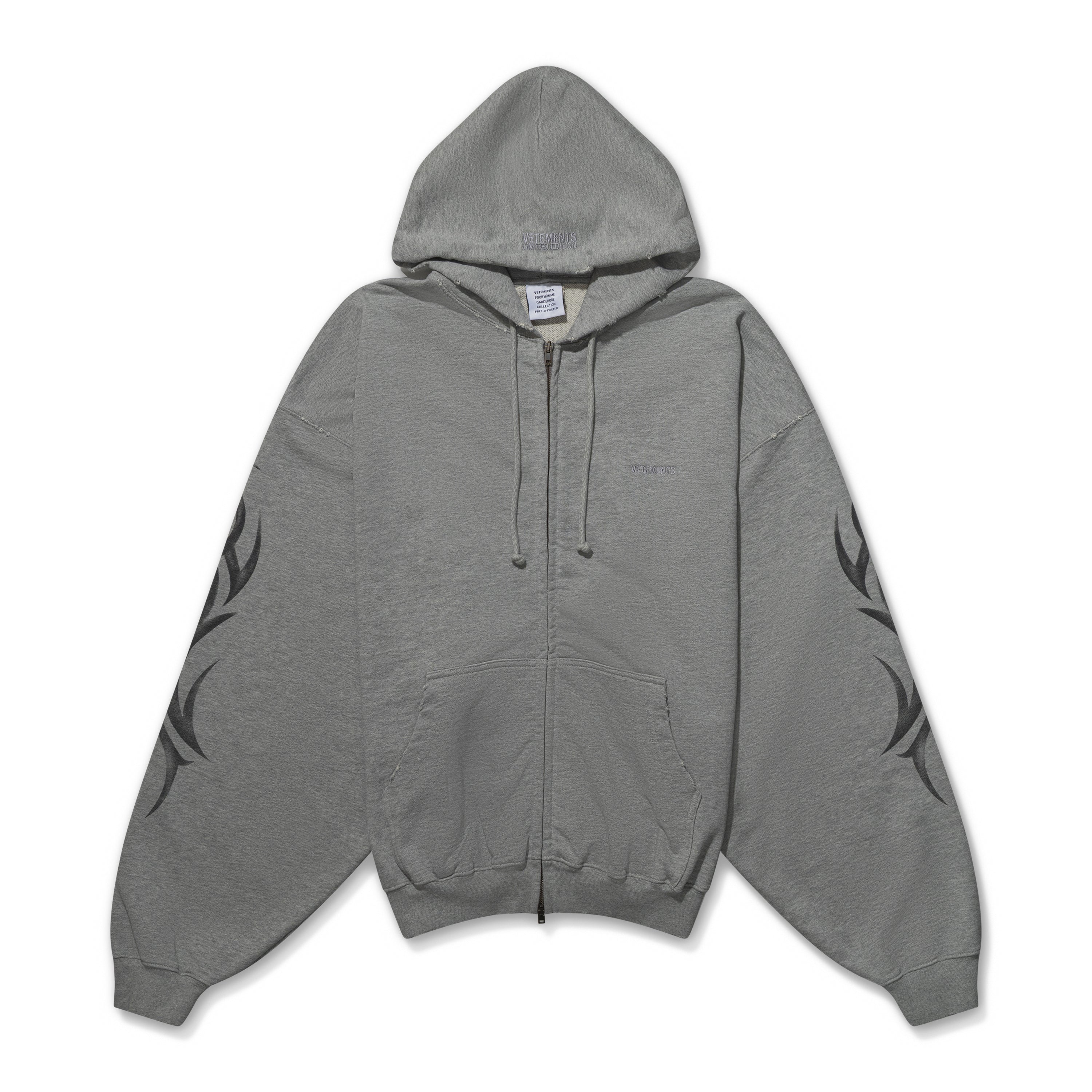 VETEMENTS 그래피티 트라이벌 집업 후드