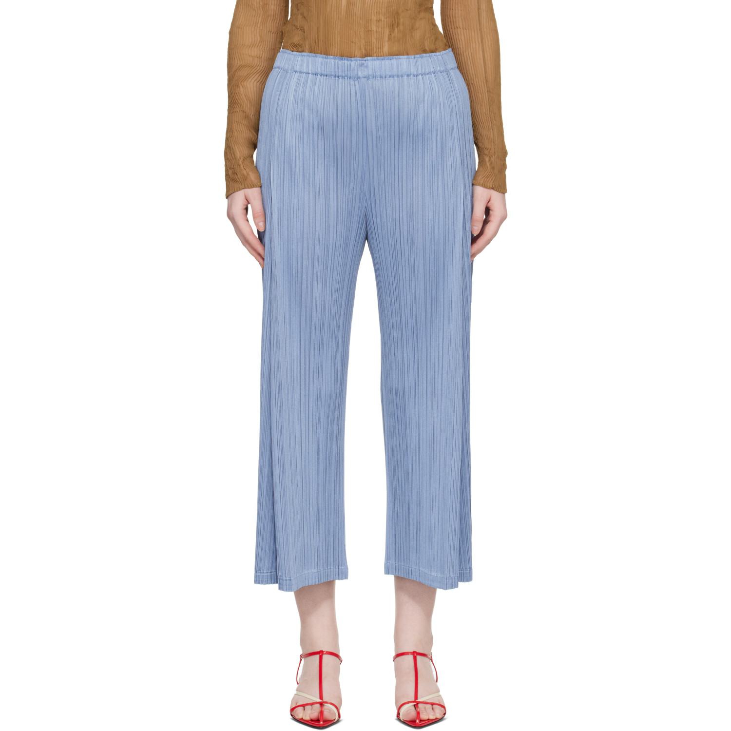 PLEATS PLEASE 블루 먼슬리 컬러스 12월 바지