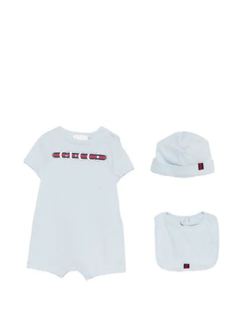 Gucci Kids 로고 프린트 쇼티 세트