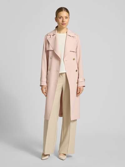 Michael Michael Kors 로즈 색상 더블 트렌치코트