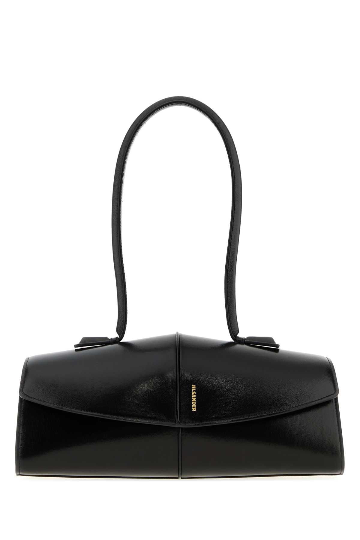 JIL SANDER 블랙 가죽 리네아 숄더백