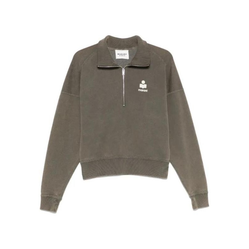 ISABEL MARANT 이자벨마랑 ROSS 로스 로고 하프 집업 맨투맨 SW0093FA C3M07E DBEC