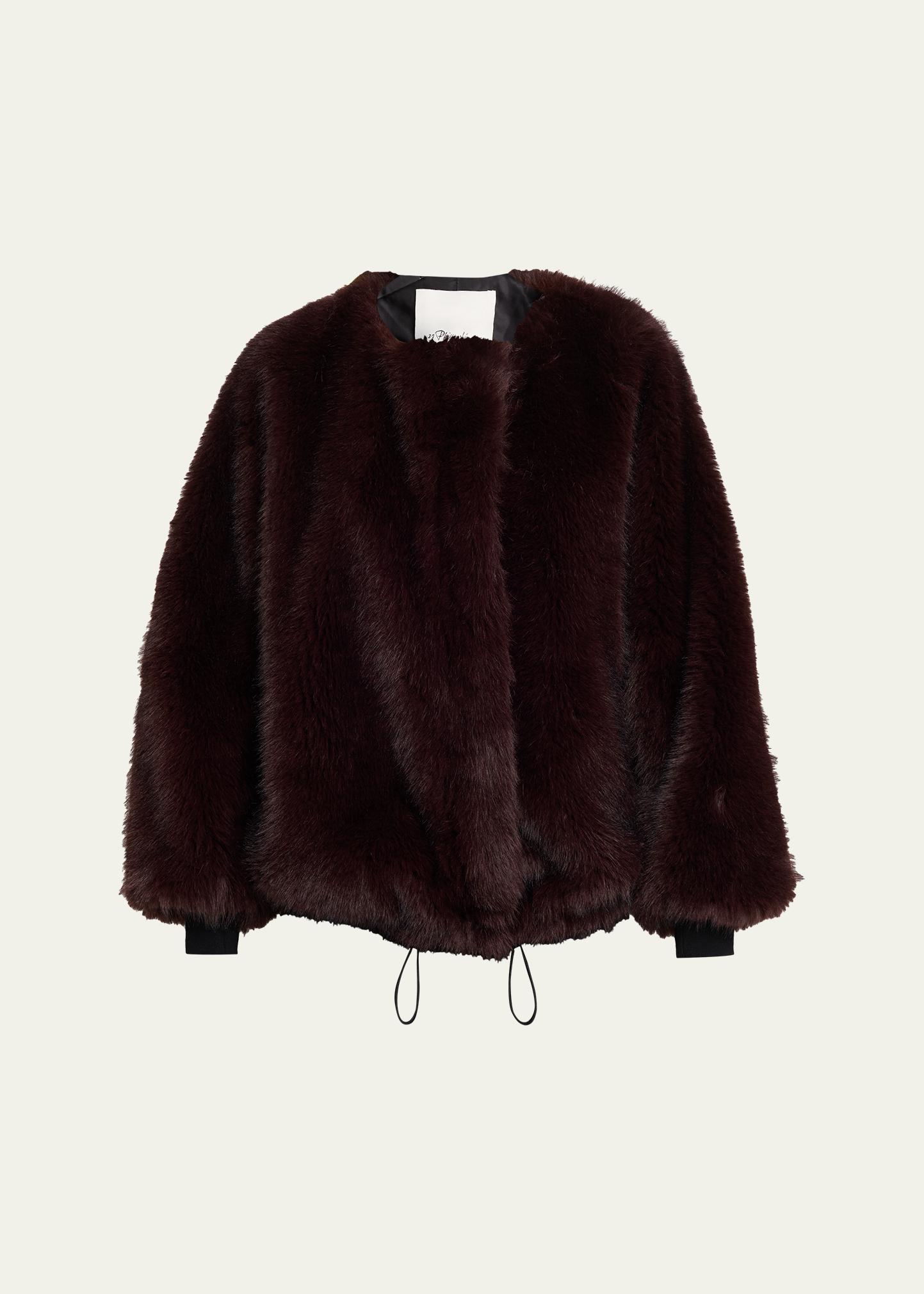 3.1 PHILLIP LIM 퍼 후리스 블루종 자켓