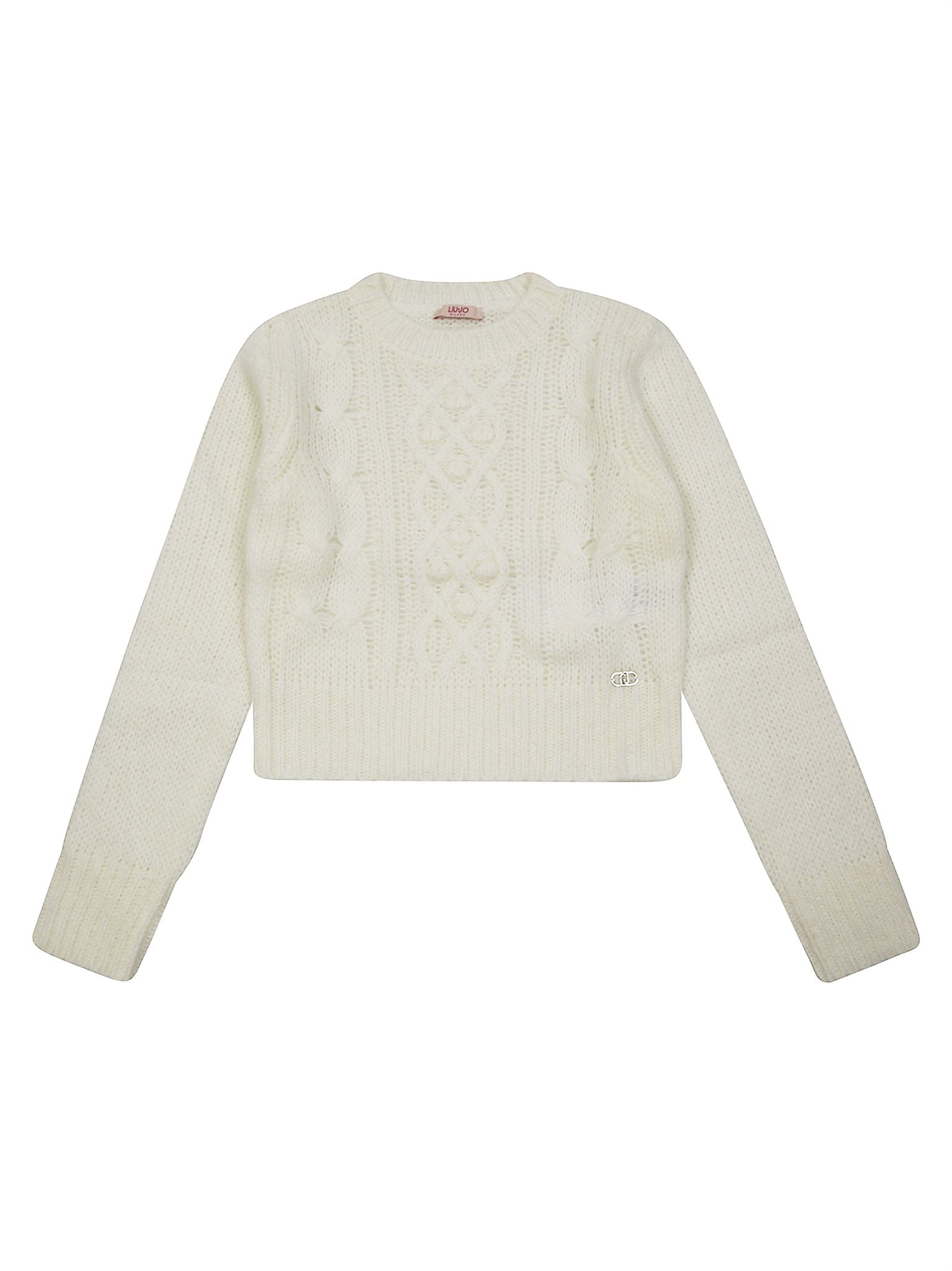 Liu Jo Kids 브레이드 디자인 키즈 스웨터