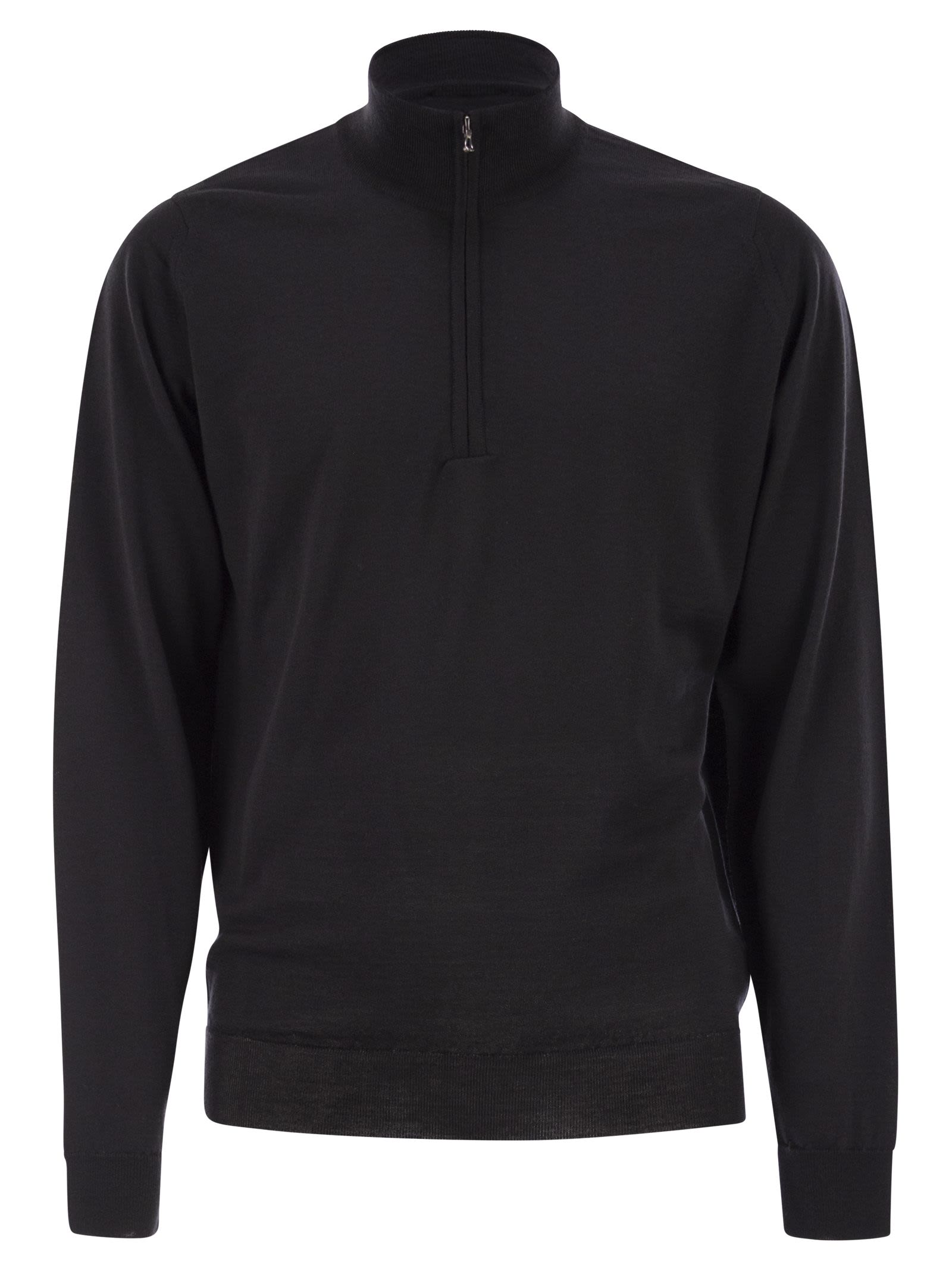 JOHN SMEDLEY 바로우 하이 넥 점퍼 반집업