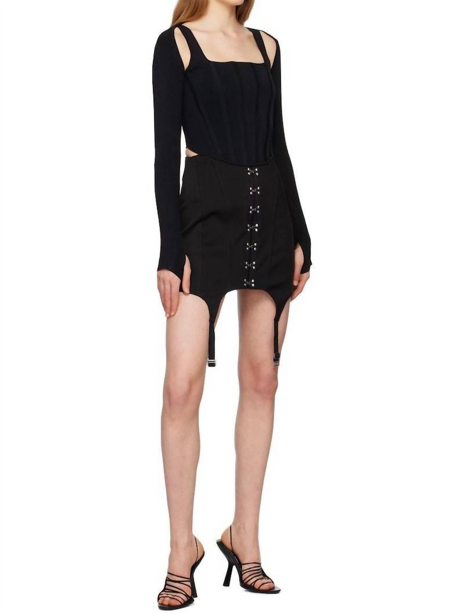 DION LEE 코르셋 미니 스커트