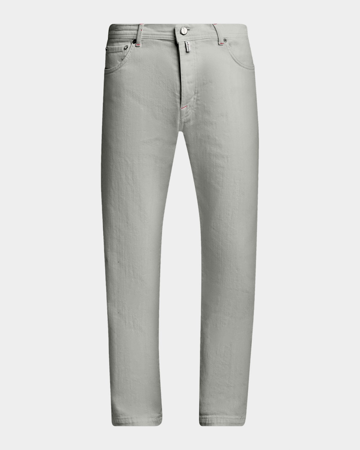 KITON 남성 코라보 스트레치 코튼 스트레이트 레그 팬츠