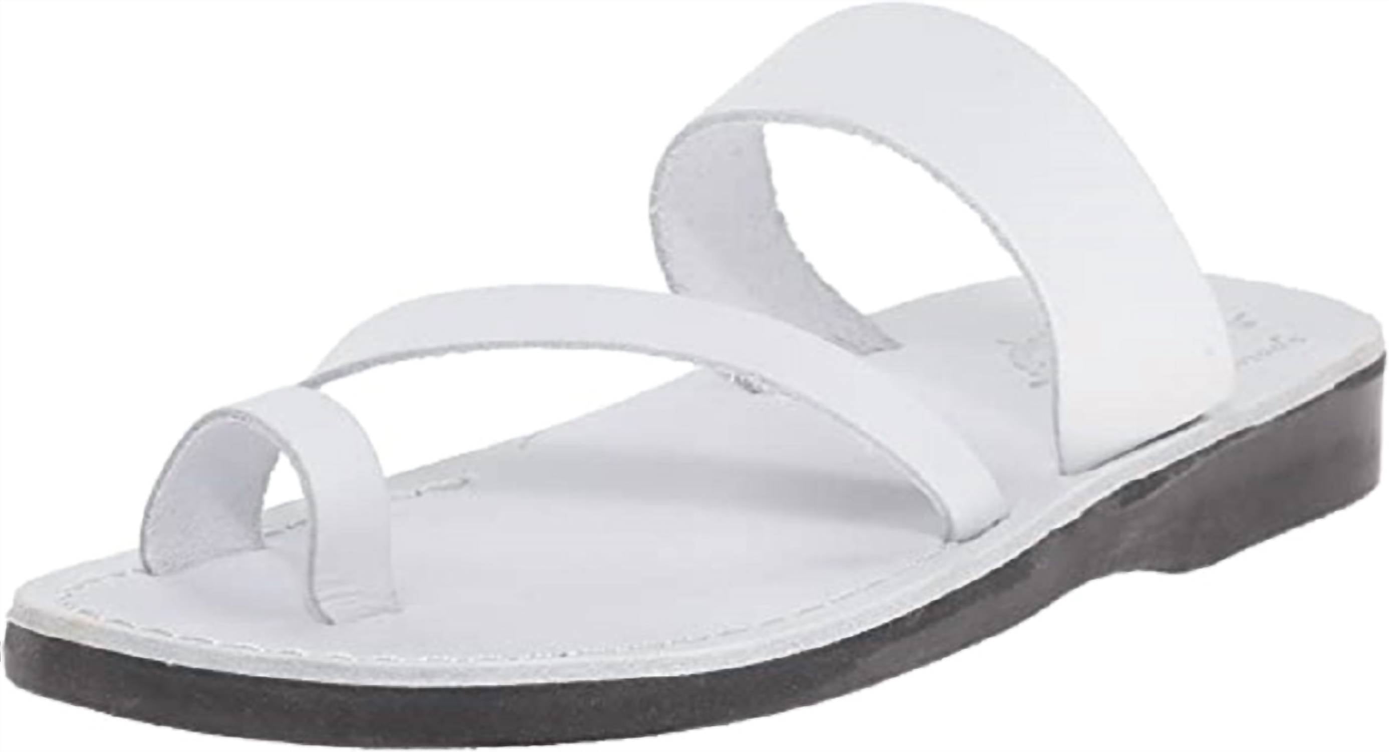 JERUSALEM SANDALS 조하 슬라이드 샌들 화이트