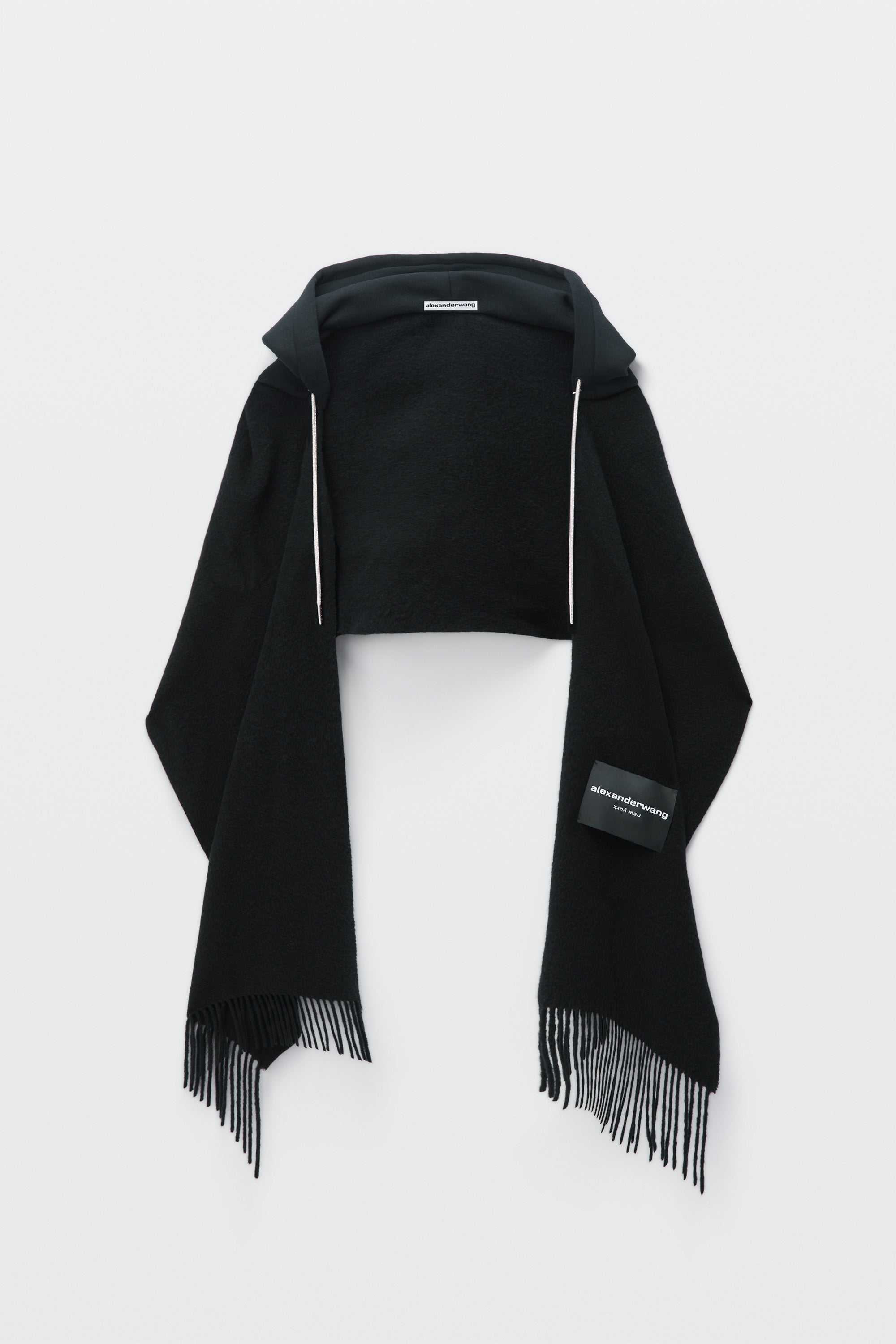 ALEXANDER WANG 크리스탈 핫픽스 드로우코드 후드티