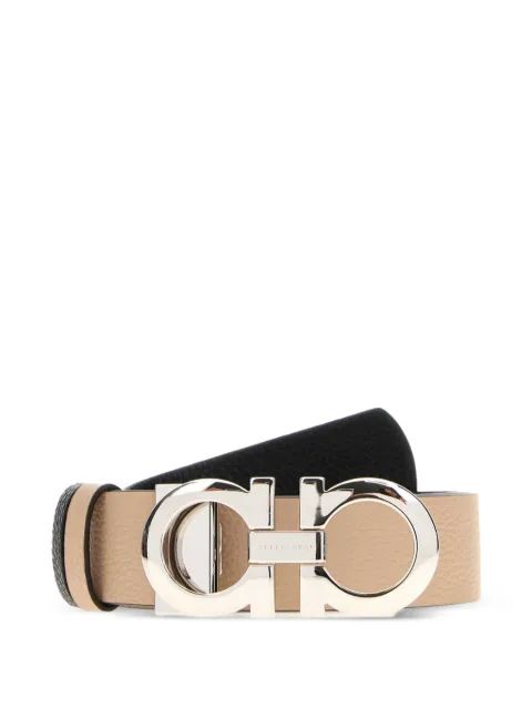 SALVATORE FERRAGAMO 간치니 그레인드 가죽 벨트