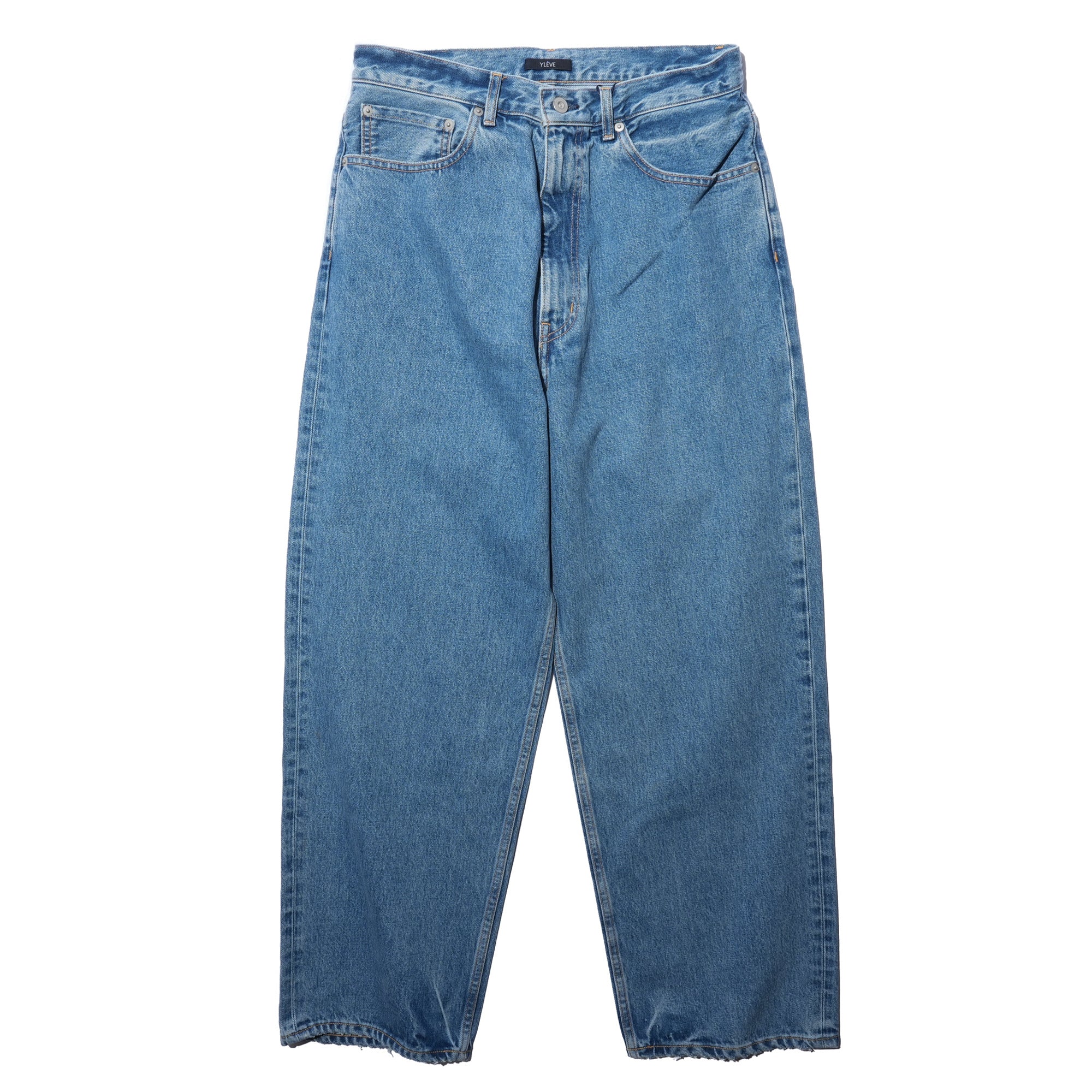 YLÈVE 13.5OZ 데님 배기 인디고