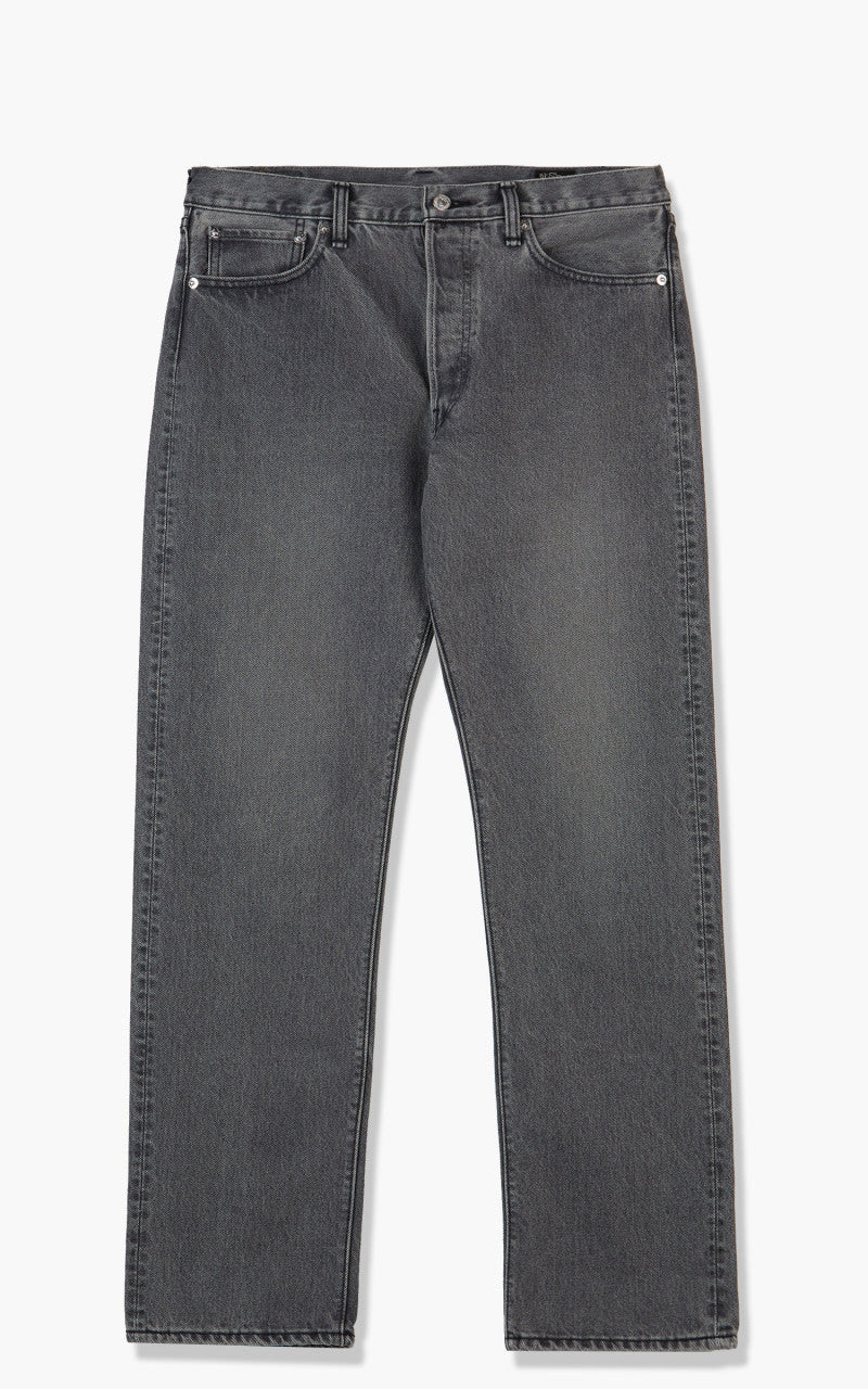 ORSLOW 스탠다드 핏 진 105 90s 블랙 데님 블리치