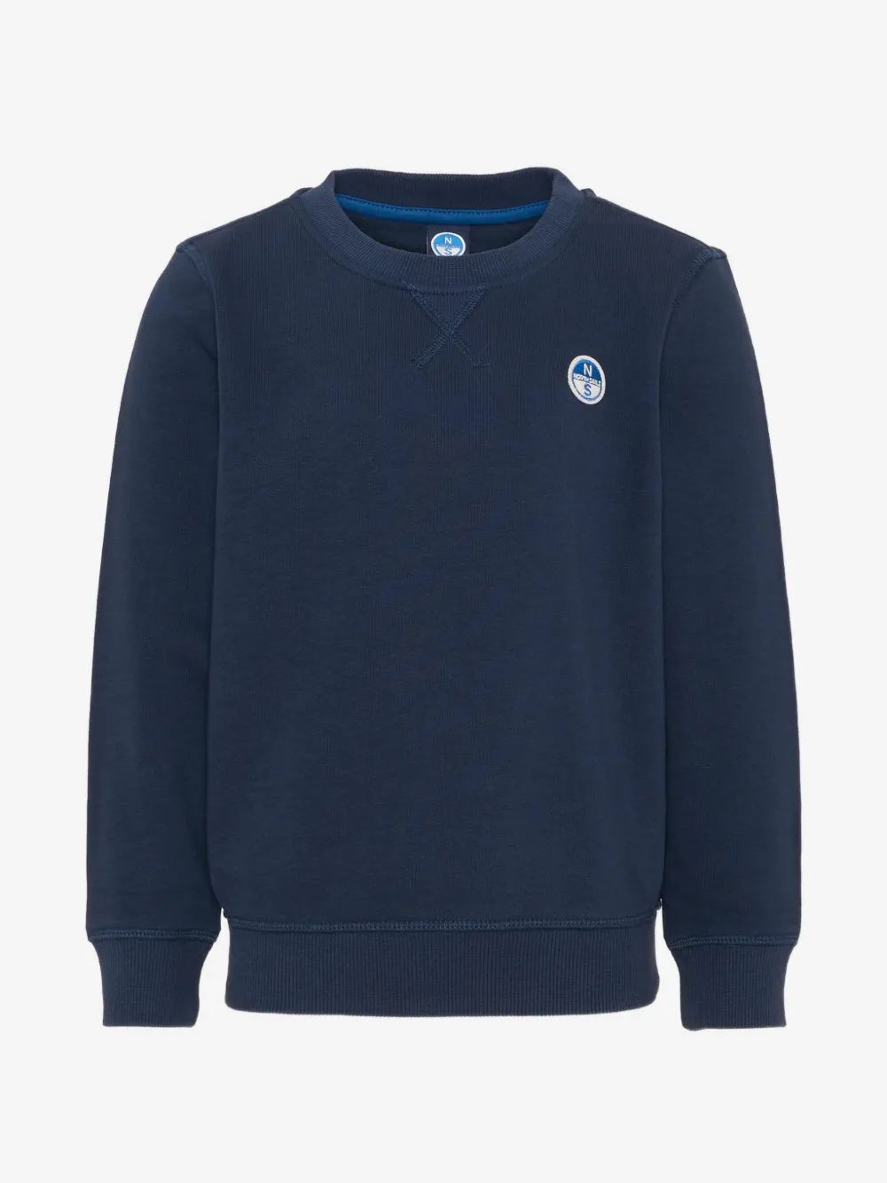 North Sails Kids 로고 패치 크루넥 맨투맨
