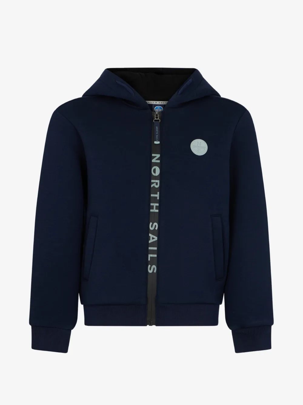 North Sails Kids 로고 패치 집업 후드