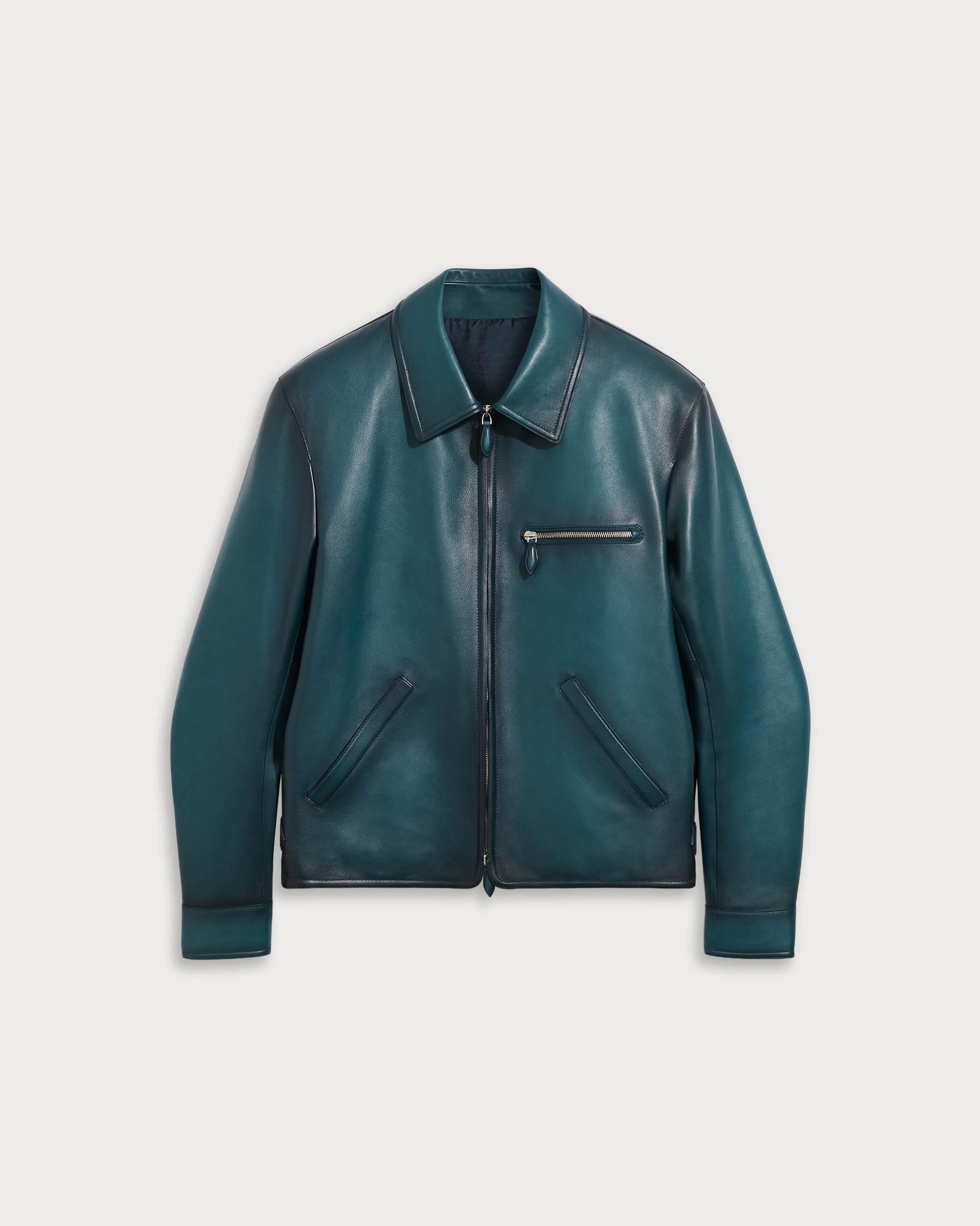 BERLUTI 레더 파티나 블루종