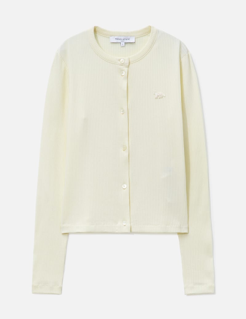 MAISON KITSUNÉ 베이비 폭스 리브드 가디건
