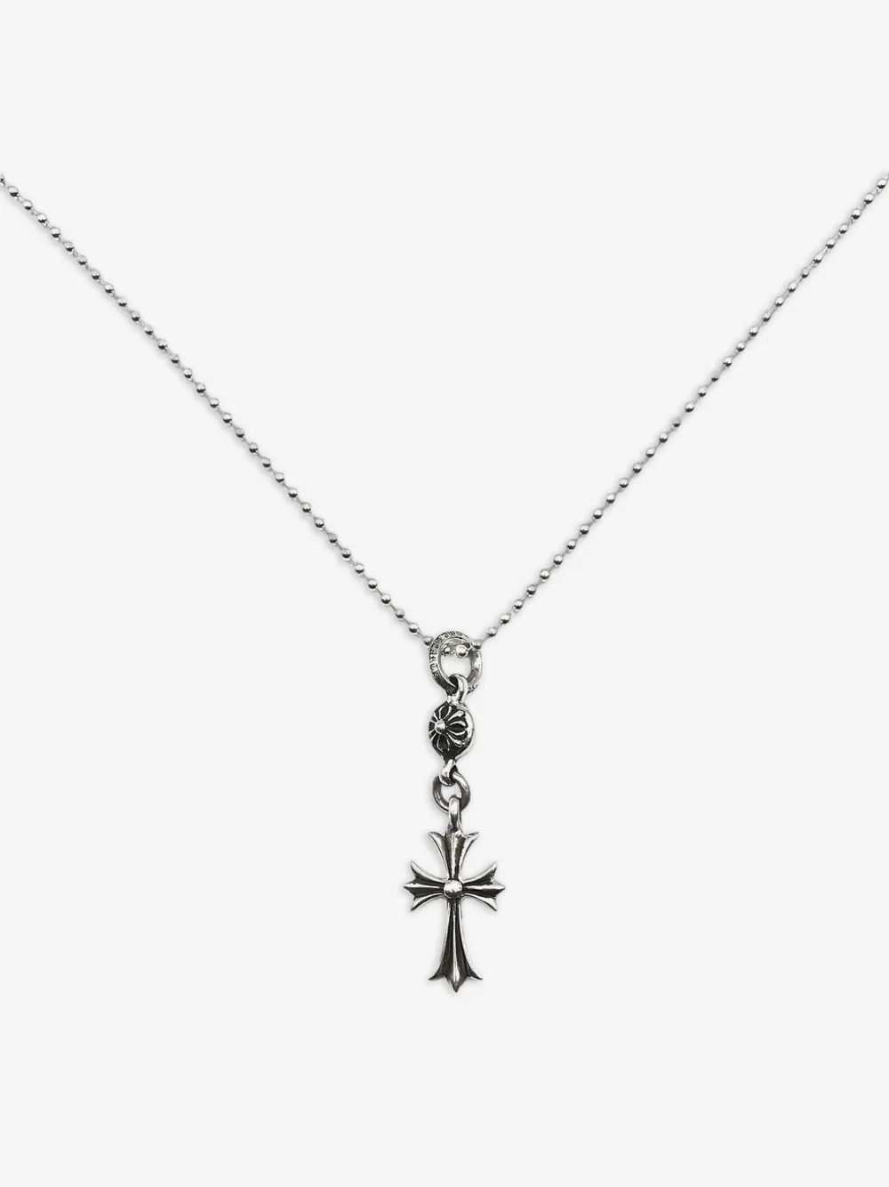 CHROME HEARTS 타이니 크로스 볼체인 목걸이
