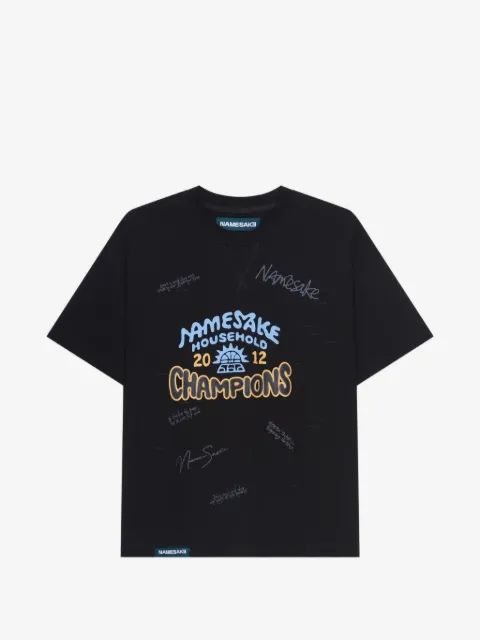 NAMESAKE 그래픽 프린트 크루넥 티셔츠