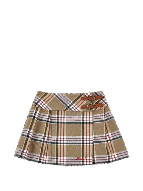 Philosophy Di Lorenzo Serafini Kids 체크 패턴 플리츠 스커트