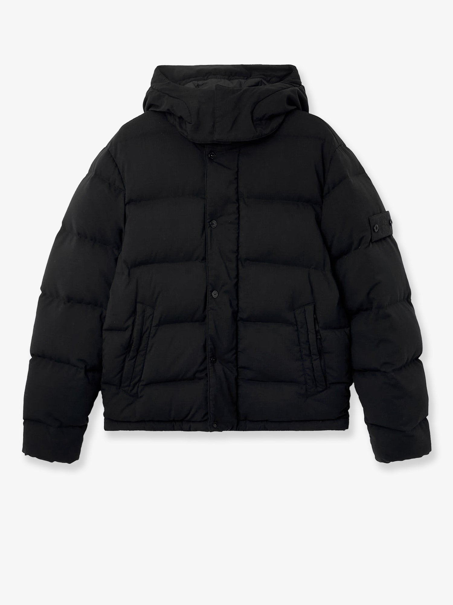 STONE ISLAND 스트레치 울 혼합 다운 자켓