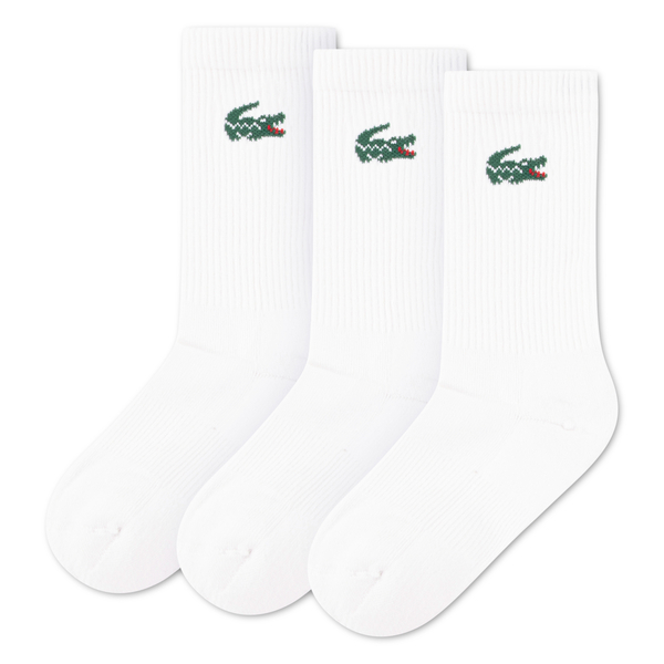 Lacoste Kids 크루 양말 3켤레 세트