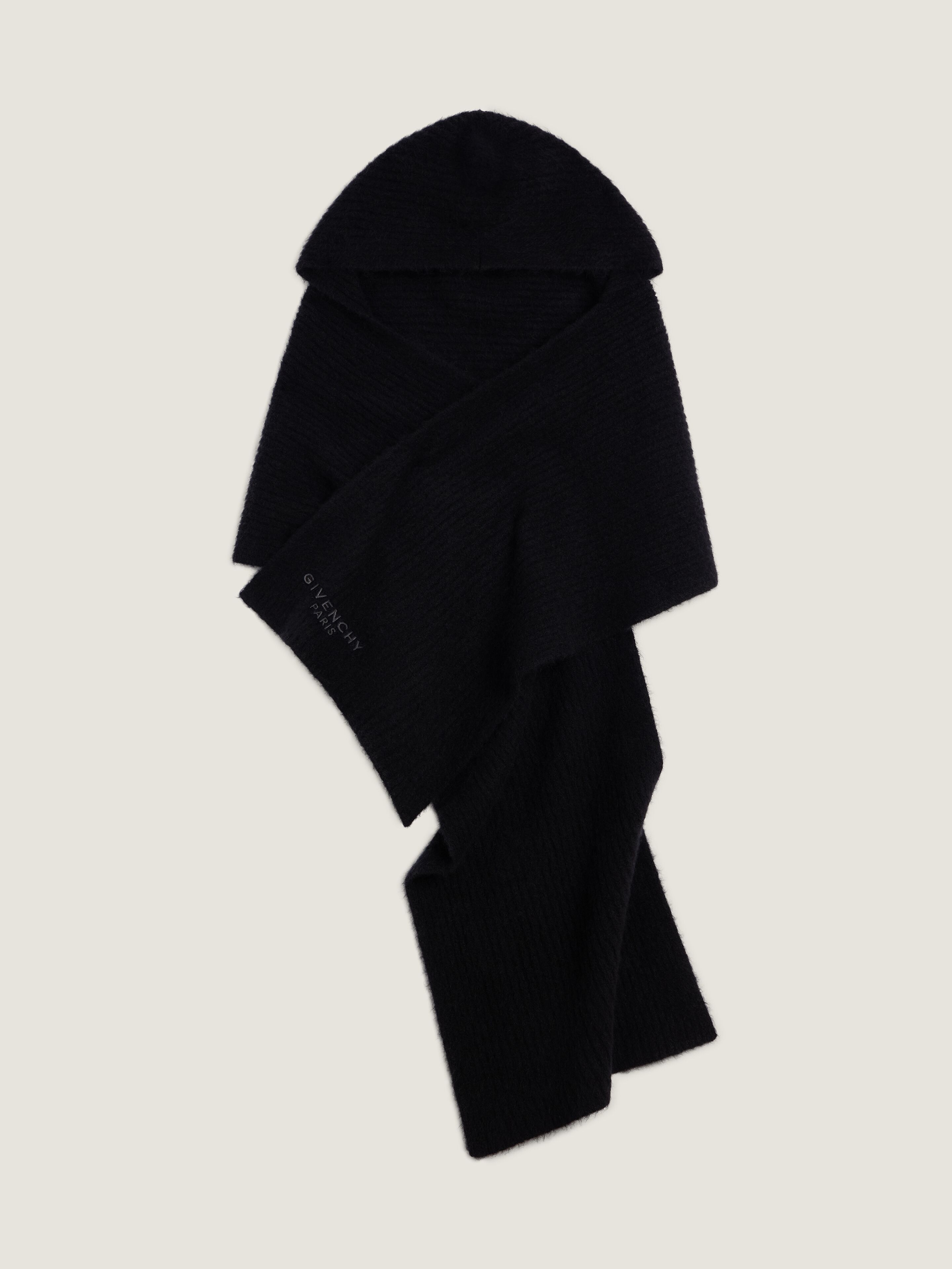 GIVENCHY 파리 후드 스카프 알파카 울