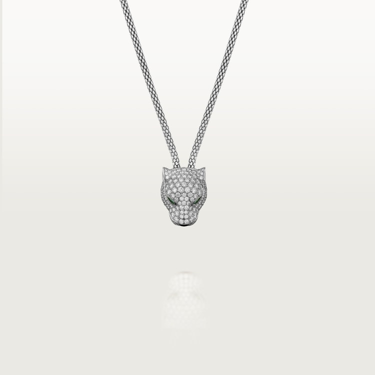 CARTIER 팬더 드 네크리스 파베 세팅