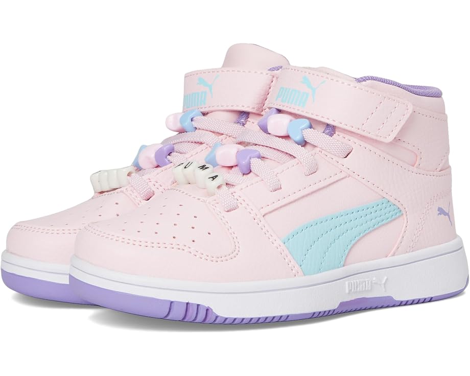 Puma Kids 리바운드 레이업 미드 벨크로 슈즈
