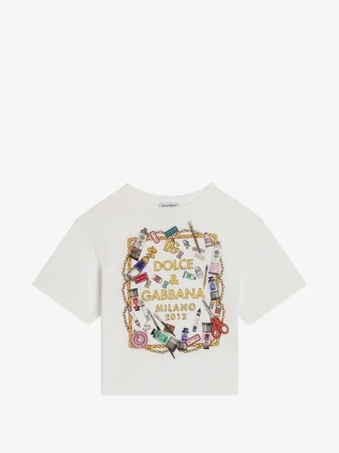 Dolce & Gabbana Kids 코튼 티셔츠