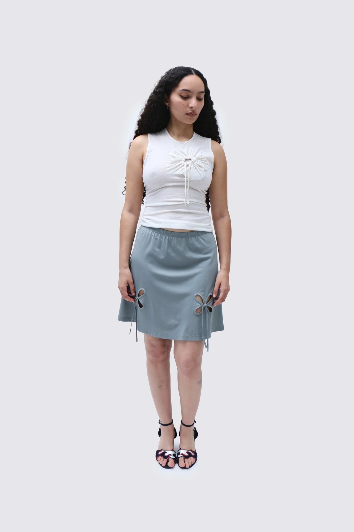 J.Kim J.Kim Crystal Petal Mini Skirt