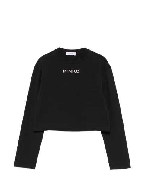 Pinko Kids 로고 자수 티셔츠