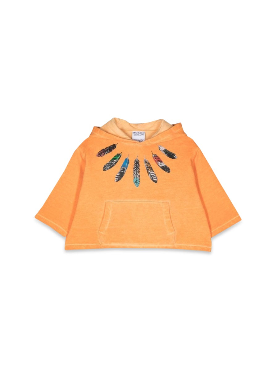 Marcelo Burlon Kids 마르셀로 불론 카운티 오브 밀란 미니 프린트 후드티