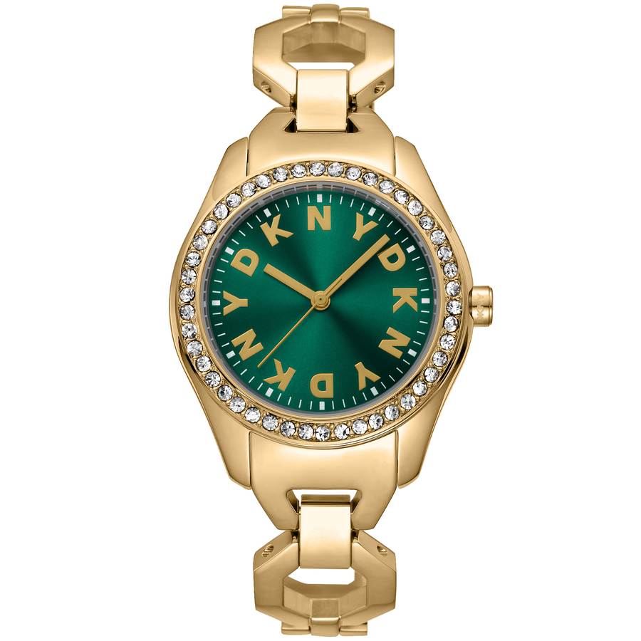 DKNY 패션 그린 다이얼 여성 시계 DK1L075M0025